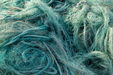 Blue Fishing Net background