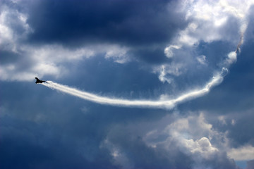  Military aircraft during flight © moniadk
