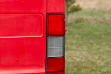 Old van tail light. Old van lights