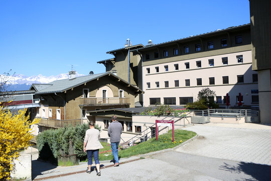 EHPAD. R&eacute;sidence Le Val Montjoie. Maison de retraite. Alpes fran&ccedil;aises. Saint-Gervais-les-Bains. Haute-Savoie. France.