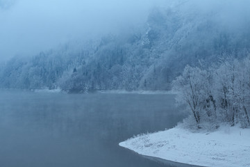 Corlo lake in winter