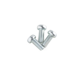 iron screw on white background