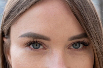 close-up portrait of a brunette