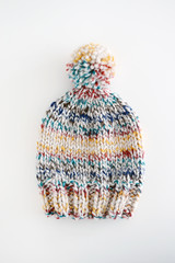 colorfull knitted hat 