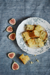 homemade cake with fig