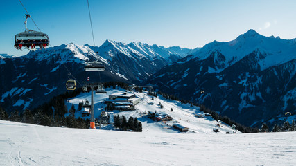 Skigebiet Mayrhofner Bergbahnen - Austria January 2020