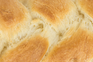 Homemade Challah isolated on the white background