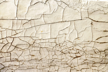 the old white paint was cracked textura