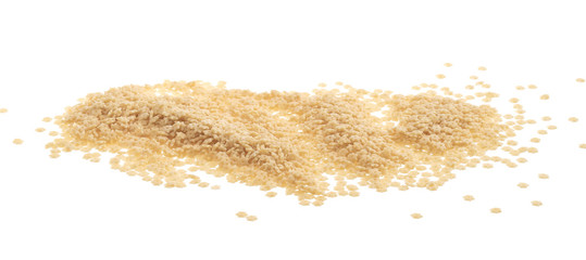 dry pasta isolated on white background