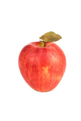 Red apple Gala isolated on the white background