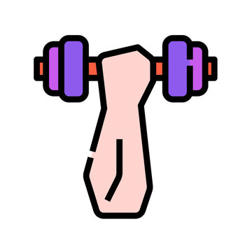 Gym  workout  man  avatar  wellness  exercise  dumbbell icon