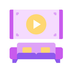 Tv  watch  movie  entertainment  cinema  smart tv  hobby icon
