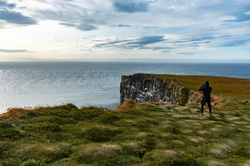 Iceland nature and sea landscape photography in summer