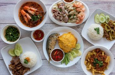 Thai Food Mixed Dishes 