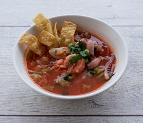 Thai Spicy Soup Mixed Dishes 