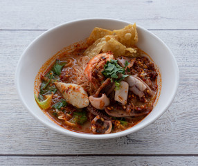 Thai Spicy Soup Mixed Dishes 