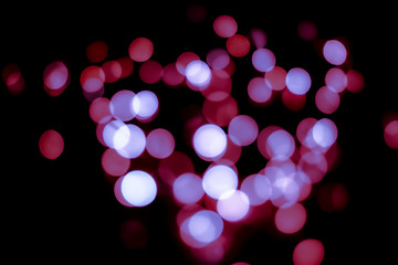 Gold bokeh blur defocus in black use for backgeound