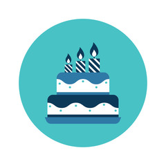 Birthday cake icon