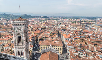 Aerial view of the historic center of Florence