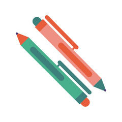pen school supply flat style