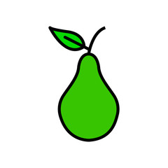 Avocado icon illustration
