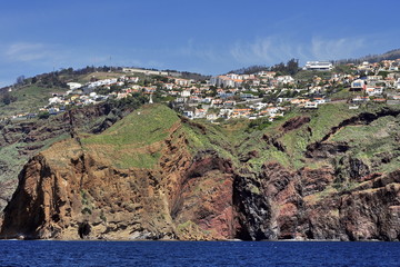 Funchal is the main city of Madeira Island in the Atlantic Ocean.