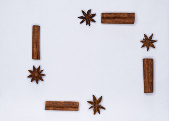 star anise and cinnamon sticks