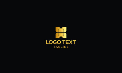 DC, H Letter logo design template vector Sign Symbol Monogram