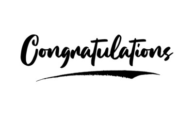 Congratulations Calligraphy Handwritten Lettering for Sale Banners, Flyers, Brochures and 
Graphic Design Templates  
