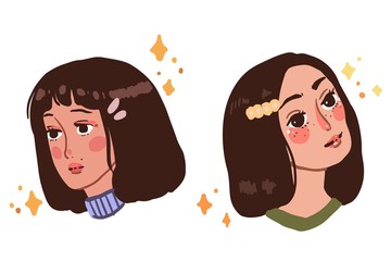 Bright color. Beautiful portrait for healthy lifestyle design. Healthy lifestyle. Fashion woman look. Bright color. Modern lifestyle.