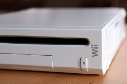 View of a Nintendo Wii. It is a home video game console released by Nintendo in 2006.