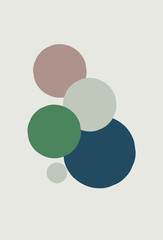 Pastel color bubbles