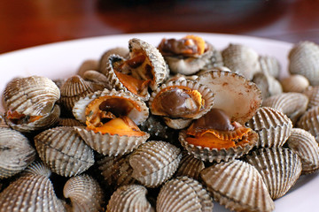 Big Steamed cockle Boiled cockles
