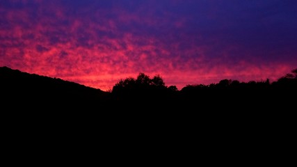 Obraz premium sunset in the mountains