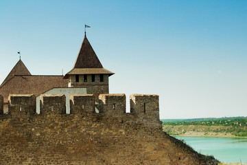 The Khotyn Fortress is a fortification complex located on the right bank of the Dniester River in Khotyn, Chernivtsi Oblast (province) of western Ukraine.