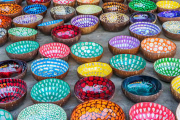 Fototapeta na wymiar Handmade Colorful souvenir at Hoi An old town, Vietnam