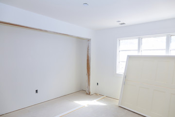 Waiting interior doors for preparation remodeling installing material new home