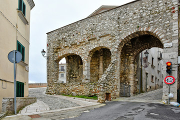 The village of Buccino in the province of Salerno, Italy