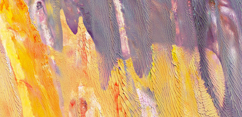 Hot  colors textures of oil paint  as background, wallpaper, pattern, art print, etc. 
High quality details.