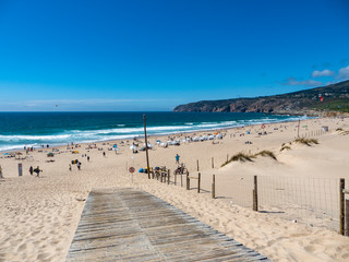 The Praia Grande do Guincho beach near Lisbon, Portugal