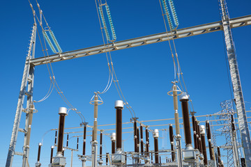 Electrical substation close up