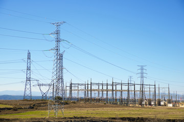 Electrical substation and power line