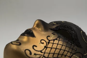 Deurstickers carnival mask, closeup, isolated © tk8creative