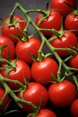Cherry tomatoes view