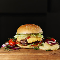 Burger ananas