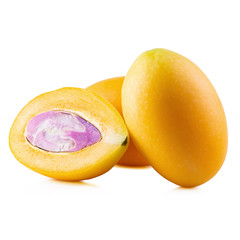 Sweet Marian plum fruit isolated on white background.