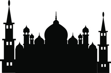 the mosque silhouette special ramadan
