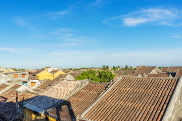 view of Hoi An ancient town, UNESCO world heritage, at Quang Nam province. Vietnam. Hoi An is one of the most popular destinations in Vietnam
