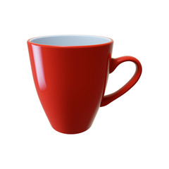 3d render. Isolated cup on a white background