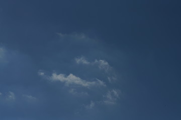 Sommer Himmel mit leichten Wolken